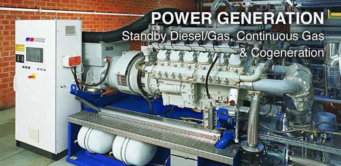 power generation standby diesel gas cogeneration